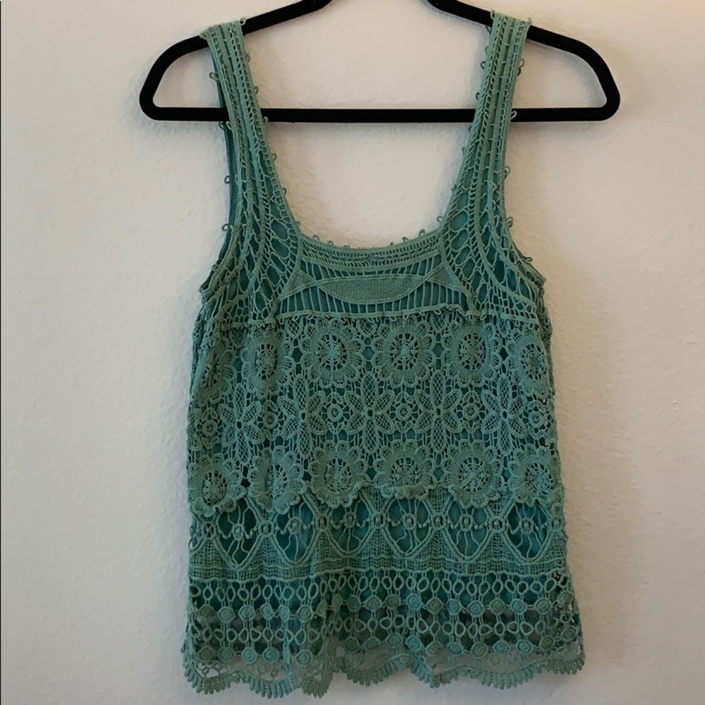 Urban outfitters lace/crochet tank top